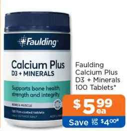 Good Price Pharmacy Faulding Calcium Plus D3 + Minerals offer