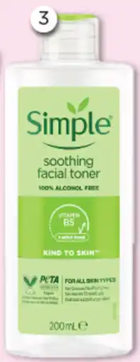 Good Price Pharmacy Simple soothing facial toner offer