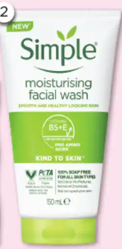 Good Price Pharmacy Simple moisturising facial wash offer