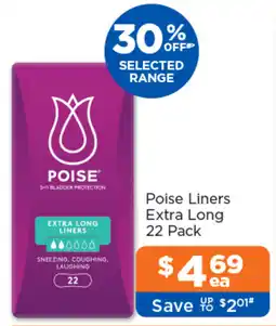 Good Price Pharmacy Poise Liners Extra Long offer