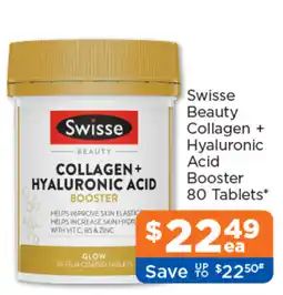 Good Price Pharmacy Swisse Beauty Collagen + Hyaluronic Acid Booster offer