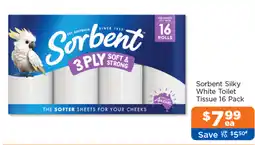 Good Price Pharmacy Sorbent Silky White Toilet Tissue offer