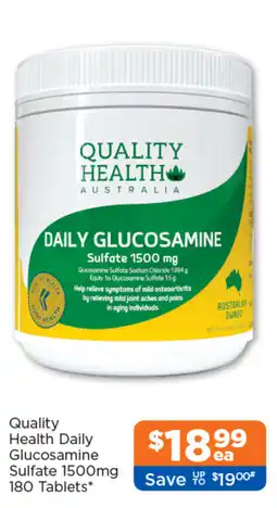 Good Price Pharmacy Quality Health Daily Glucosamine Sulfate 1500mg offer