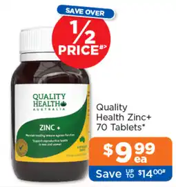Good Price Pharmacy Quality Health Zinc+ offer