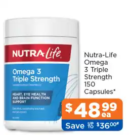 Good Price Pharmacy Nutra-Life Omega 3 Triple Strength offer