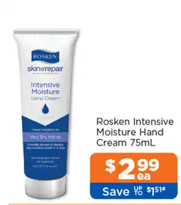 Good Price Pharmacy Rosken Intensive Moisture Hand Cream offer