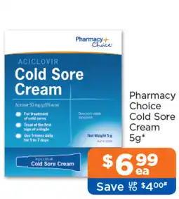Good Price Pharmacy Pharmacy Choice Cold Sore Cream offer