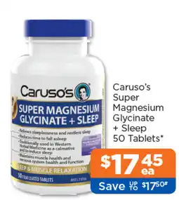 Good Price Pharmacy Caruso's Super Magnesium Glycinate + Sleep offer