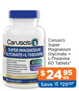 Good Price Pharmacy Caruso's Super Magnesium Glycerinate + L-Theanine offer