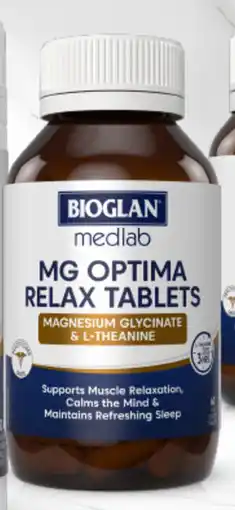 Good Price Pharmacy Bioglan medlab MG Optima Relax Tablets offer