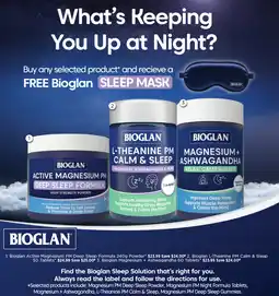Good Price Pharmacy Bioglan Active Magnesium PM Deep Sleep Formula offer