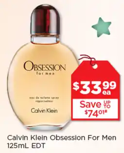 Good Price Pharmacy Calvin Klein Obsession For Men EdT offer