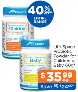 Good Price Pharmacy Life-Space Probiotic Powder for Children or Baby offer