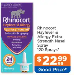 Good Price Pharmacy Rhinocort Hayfever & Allergy Extra Strength Nasal Spray offer