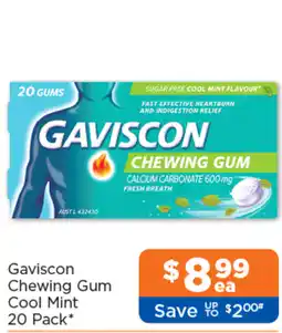 Good Price Pharmacy Gaviscon Chewing Gum Cool Mint offer
