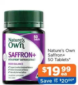 Good Price Pharmacy Nature's Own Saffron+ offer