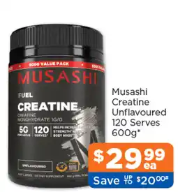 Good Price Pharmacy Musashi Creatine Unflavoured offer