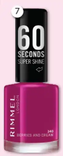 Good Price Pharmacy Rimmel London 60 Seconds Super Shine Nail Polish offer