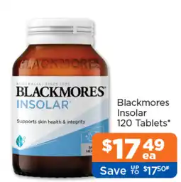 Good Price Pharmacy Blackmores Insolar offer