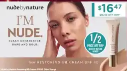 Chemist Warehouse Nude by Nature Restoring BB Cream SPF 40 offer