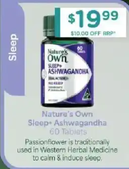 Chemist Warehouse Nature's Own Sleep Ashwagandha offer