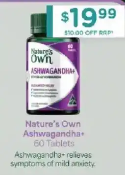 Chemist Warehouse Nature's Own Ashwagandha+ offer