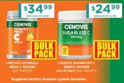 Chemist Warehouse Cenovis Chewable Mega C offer