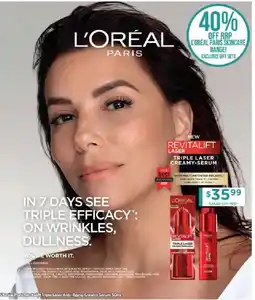 Chemist Warehouse L'Oréal Paris Revitalift Triple Laser Anti-Aging Creamy Serum offer