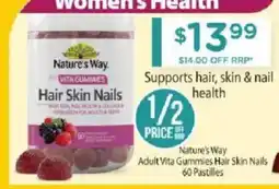 Chemist Warehouse Nature's Way Adult Vita Gummies Hair Skin Nails offer