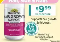 Chemist Warehouse Nature's Way Hair Growth Support offer