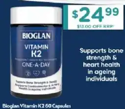 Chemist Warehouse Bioglan Vitamin K2 offer