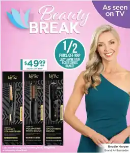 Chemist Warehouse Lady Jayne Rechargeable Smoothing Brush, Straightener or Volumising Wave Brush offer