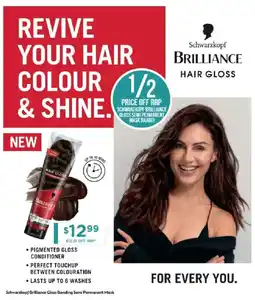 Chemist Warehouse Schwarzkopf Brilliance Hair Gloss offer