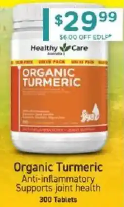 Chemist Warehouse Healthy Care Organic Turmeric offer