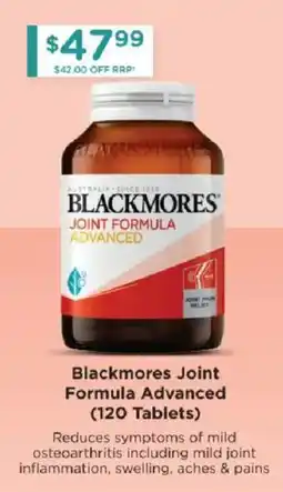 Chemist Warehouse Blackmores Joint Formula Advanced offer