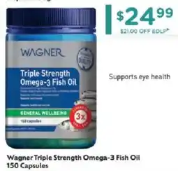 Chemist Warehouse Wagner Triple Strength Omega-3 Fish Oil offer