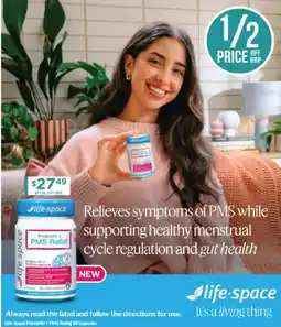 Chemist Warehouse life-space Probiotic + PMS Relief offer