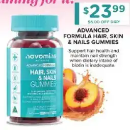 Chemist Warehouse novomins Advanced Formula Hair, Skin & Nails Gummies offer