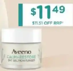 Chemist Warehouse Aveeno calm restore gel moisture offer