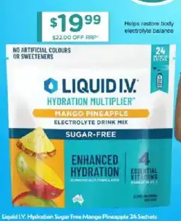 Chemist Warehouse Liquid I.V. Hydration Multiplier Mango Pineapple offer