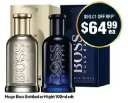 Chemist Warehouse Hugo Boss Bottled or Night 100ml edt offer