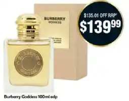 Chemist Warehouse Burberry Goddess offer