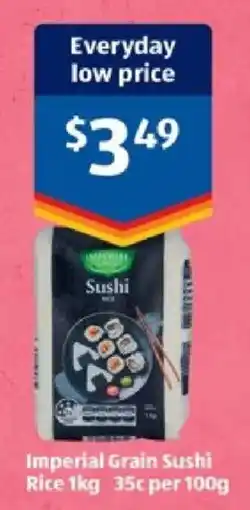 ALDI Imperial Grain Sushi Rice offer