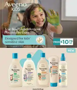 Chemist Warehouse Aveeno Kids hydrating shampoo & conditioner offer