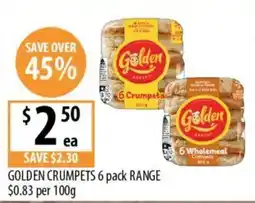 Supabarn Golden Crumpets offer