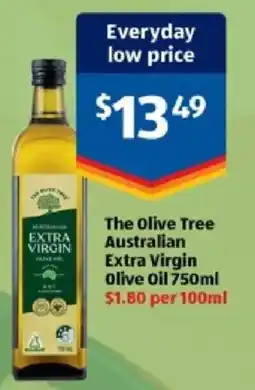 ALDI The Olive Tree Australian Extra Virgin Olive Oil offer