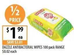 Supabarn Dazzle Antibacterial Wipes offer