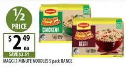 Supabarn Maggi 2 Minute Noodles offer