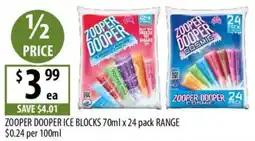 Supabarn Zooper Dooper Ice Blocks offer