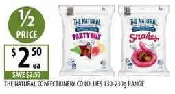 Supabarn The Natural Confectionery Co Lollies offer